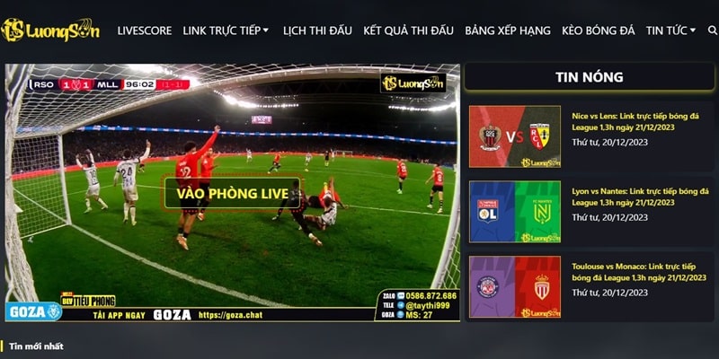 LuongSonTV nổi bật nhất với giao diện thiết kế đẹp mắt, thuận tiện cho users